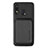 Coque Ultra Fine Silicone Souple Housse Etui avec Aimante Magnetique S02D pour Samsung Galaxy A30 Noir