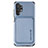 Coque Ultra Fine Silicone Souple Housse Etui avec Aimante Magnetique S02D pour Samsung Galaxy A32 5G Bleu