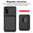 Coque Ultra Fine Silicone Souple Housse Etui avec Aimante Magnetique S02D pour Samsung Galaxy A41 Petit