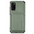 Coque Ultra Fine Silicone Souple Housse Etui avec Aimante Magnetique S02D pour Samsung Galaxy A41 Vert