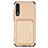 Coque Ultra Fine Silicone Souple Housse Etui avec Aimante Magnetique S02D pour Samsung Galaxy A70S Or