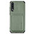 Coque Ultra Fine Silicone Souple Housse Etui avec Aimante Magnetique S02D pour Samsung Galaxy A70S Vert