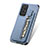 Coque Ultra Fine Silicone Souple Housse Etui avec Aimante Magnetique S02D pour Samsung Galaxy A72 4G Bleu