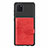 Coque Ultra Fine Silicone Souple Housse Etui avec Aimante Magnetique S02D pour Samsung Galaxy A81 Rouge