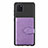 Coque Ultra Fine Silicone Souple Housse Etui avec Aimante Magnetique S02D pour Samsung Galaxy A81 Violet