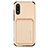 Coque Ultra Fine Silicone Souple Housse Etui avec Aimante Magnetique S02D pour Samsung Galaxy M02 Or