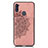 Coque Ultra Fine Silicone Souple Housse Etui avec Aimante Magnetique S02D pour Samsung Galaxy M11 Or Rose