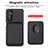 Coque Ultra Fine Silicone Souple Housse Etui avec Aimante Magnetique S02D pour Samsung Galaxy M52 5G Petit