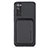 Coque Ultra Fine Silicone Souple Housse Etui avec Aimante Magnetique S02D pour Samsung Galaxy S20 FE (2022) 5G Noir