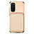 Coque Ultra Fine Silicone Souple Housse Etui avec Aimante Magnetique S02D pour Samsung Galaxy S20 Or