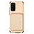 Coque Ultra Fine Silicone Souple Housse Etui avec Aimante Magnetique S02D pour Samsung Galaxy S20 Plus 5G Or