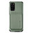 Coque Ultra Fine Silicone Souple Housse Etui avec Aimante Magnetique S02D pour Samsung Galaxy S20 Plus 5G Vert