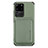 Coque Ultra Fine Silicone Souple Housse Etui avec Aimante Magnetique S02D pour Samsung Galaxy S20 Ultra Vert