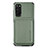 Coque Ultra Fine Silicone Souple Housse Etui avec Aimante Magnetique S02D pour Samsung Galaxy S20 Vert