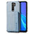 Coque Ultra Fine Silicone Souple Housse Etui avec Aimante Magnetique S02D pour Xiaomi Redmi 9 Bleu