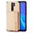 Coque Ultra Fine Silicone Souple Housse Etui avec Aimante Magnetique S02D pour Xiaomi Redmi 9 Or