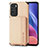 Coque Ultra Fine Silicone Souple Housse Etui avec Aimante Magnetique S02D pour Xiaomi Redmi K40 Pro 5G Or