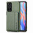 Coque Ultra Fine Silicone Souple Housse Etui avec Aimante Magnetique S02D pour Xiaomi Redmi Note 11S 5G Vert