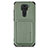 Coque Ultra Fine Silicone Souple Housse Etui avec Aimante Magnetique S02D pour Xiaomi Redmi Note 9 Vert