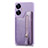 Coque Ultra Fine Silicone Souple Housse Etui avec Aimante Magnetique S03D pour Realme C55 Violet