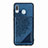 Coque Ultra Fine Silicone Souple Housse Etui avec Aimante Magnetique S03D pour Samsung Galaxy A20 Bleu