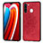 Coque Ultra Fine Silicone Souple Housse Etui avec Aimante Magnetique S03D pour Samsung Galaxy A21 European Rouge