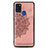 Coque Ultra Fine Silicone Souple Housse Etui avec Aimante Magnetique S03D pour Samsung Galaxy A21s Or Rose