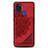 Coque Ultra Fine Silicone Souple Housse Etui avec Aimante Magnetique S03D pour Samsung Galaxy A21s Rouge