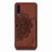 Coque Ultra Fine Silicone Souple Housse Etui avec Aimante Magnetique S03D pour Samsung Galaxy A30S Marron