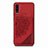 Coque Ultra Fine Silicone Souple Housse Etui avec Aimante Magnetique S03D pour Samsung Galaxy A30S Rouge