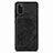 Coque Ultra Fine Silicone Souple Housse Etui avec Aimante Magnetique S03D pour Samsung Galaxy A41 Noir