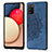 Coque Ultra Fine Silicone Souple Housse Etui avec Aimante Magnetique S03D pour Samsung Galaxy M02s Bleu