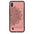 Coque Ultra Fine Silicone Souple Housse Etui avec Aimante Magnetique S03D pour Samsung Galaxy M10 Or Rose