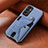 Coque Ultra Fine Silicone Souple Housse Etui avec Aimante Magnetique S03D pour Samsung Galaxy M13 4G Bleu