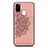 Coque Ultra Fine Silicone Souple Housse Etui avec Aimante Magnetique S03D pour Samsung Galaxy M21 Or Rose