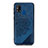 Coque Ultra Fine Silicone Souple Housse Etui avec Aimante Magnetique S03D pour Samsung Galaxy M21s Bleu