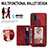 Coque Ultra Fine Silicone Souple Housse Etui avec Aimante Magnetique S03D pour Samsung Galaxy M21s Petit