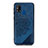 Coque Ultra Fine Silicone Souple Housse Etui avec Aimante Magnetique S03D pour Samsung Galaxy M31 Prime Edition Bleu