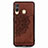 Coque Ultra Fine Silicone Souple Housse Etui avec Aimante Magnetique S03D pour Samsung Galaxy M40 Marron