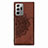 Coque Ultra Fine Silicone Souple Housse Etui avec Aimante Magnetique S03D pour Samsung Galaxy Note 20 Ultra 5G Marron