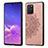 Coque Ultra Fine Silicone Souple Housse Etui avec Aimante Magnetique S03D pour Samsung Galaxy S10 Lite Or Rose