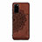 Coque Ultra Fine Silicone Souple Housse Etui avec Aimante Magnetique S03D pour Samsung Galaxy S20 5G Marron