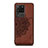 Coque Ultra Fine Silicone Souple Housse Etui avec Aimante Magnetique S03D pour Samsung Galaxy S20 Ultra 5G Marron