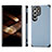 Coque Ultra Fine Silicone Souple Housse Etui avec Aimante Magnetique S03D pour Samsung Galaxy S24 Ultra 5G Bleu