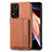 Coque Ultra Fine Silicone Souple Housse Etui avec Aimante Magnetique S03D pour Xiaomi Mi 11i 5G (2022) Marron