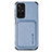 Coque Ultra Fine Silicone Souple Housse Etui avec Aimante Magnetique S03D pour Xiaomi Poco M4 Pro 5G Bleu