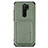 Coque Ultra Fine Silicone Souple Housse Etui avec Aimante Magnetique S03D pour Xiaomi Redmi 9 Vert