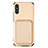 Coque Ultra Fine Silicone Souple Housse Etui avec Aimante Magnetique S03D pour Xiaomi Redmi 9AT Or