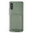 Coque Ultra Fine Silicone Souple Housse Etui avec Aimante Magnetique S03D pour Xiaomi Redmi 9AT Vert