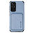 Coque Ultra Fine Silicone Souple Housse Etui avec Aimante Magnetique S03D pour Xiaomi Redmi Note 11S 5G Bleu